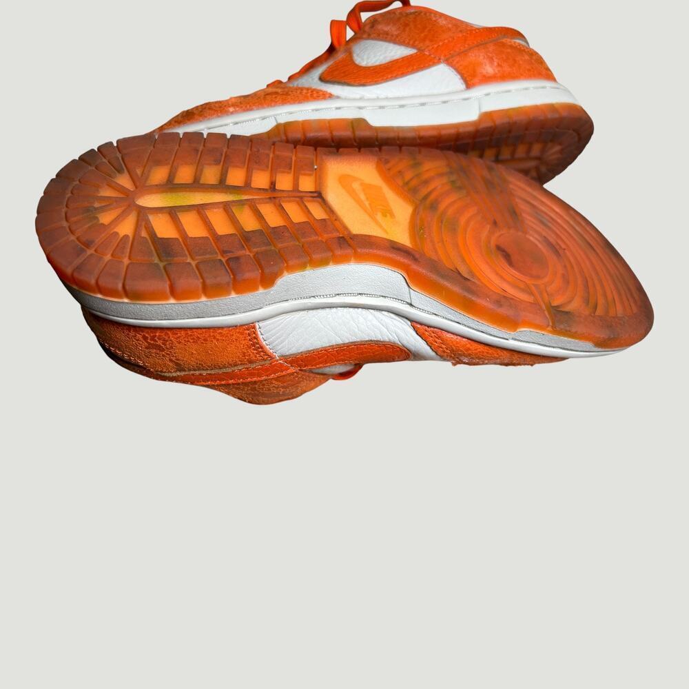 Nike Dunk Low GS Orange Black White Sneaker 5Y Womens 6.5 Streetwear - Picture 12 of 13